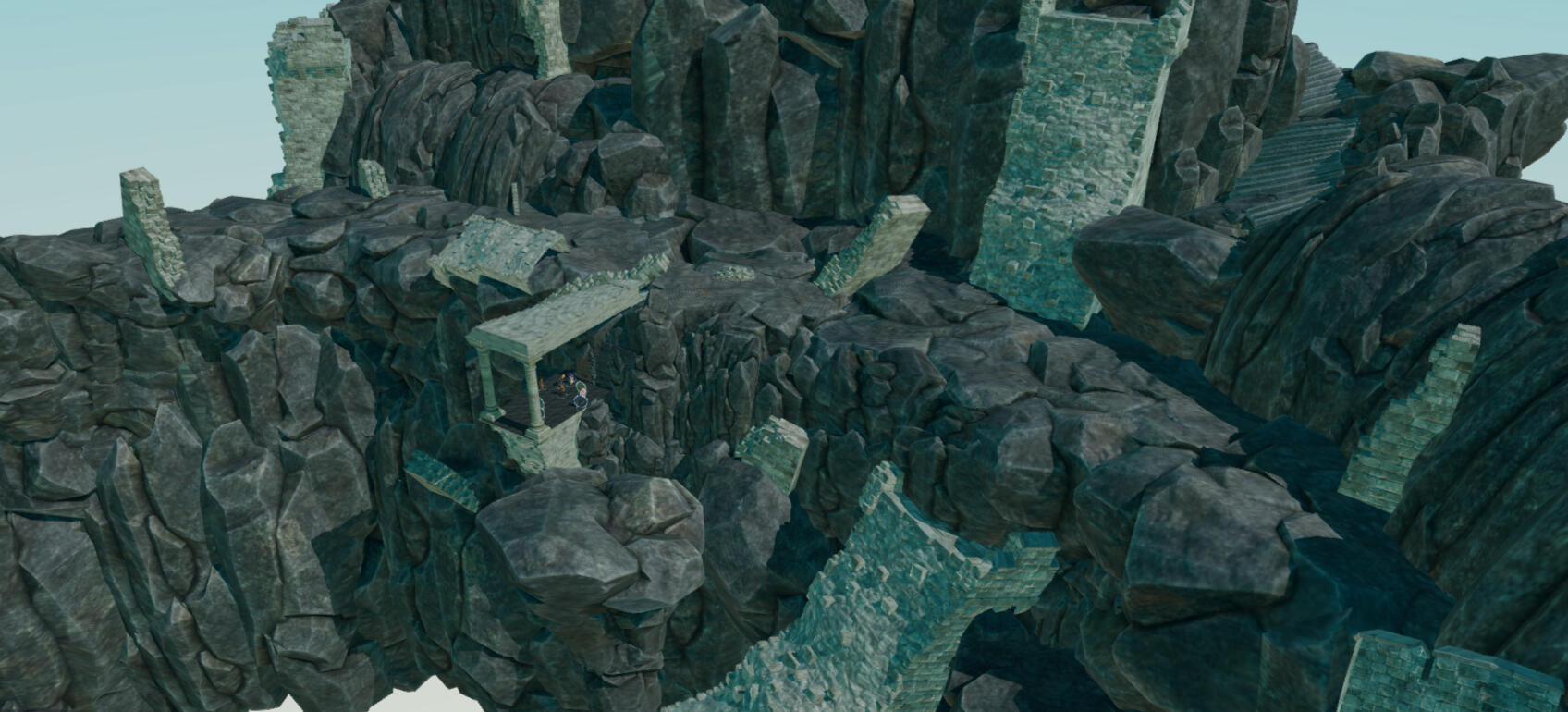 Mountain Ruins Combat Mountain Ruins Combat